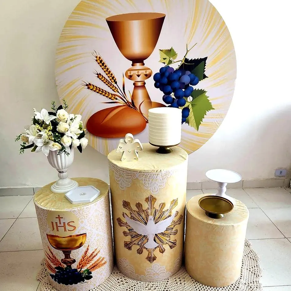 Primeira Comunhão dourada